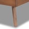 Baxton Studio Linn Mid-Century Dark Grey Fabric Upholstered and Walnut Brown Finished Wood Platform Bed-Twin 191-11534-11159-ZORO - alternate 9
